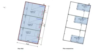  CELLULE D'ACTIVITÉS 180 m² TREILLIERES