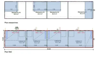  CELLULE D'ACTIVITÉS 160 m² TREILLIERES