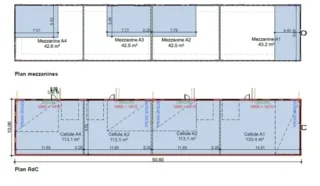  CELLULE D'ACTIVITÉS 187 m² TREILLIERES