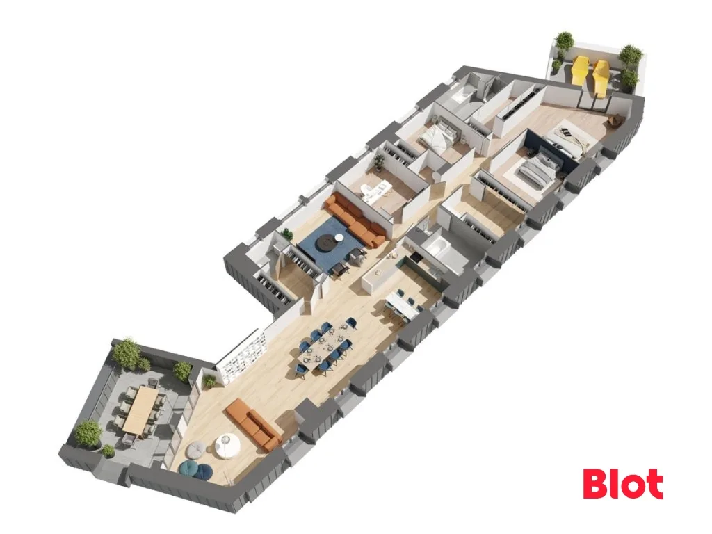 T7 de 227 m² avec 2 terrasses vue imprenable sur le port