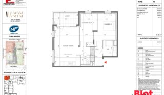 Appartement 3 pièce(s)